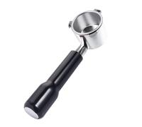 Vibsky Mango de acero inoxidable para máquina de espresso sin fondo, diseño estilo 9335 para modificación de máquina, blanco/negro