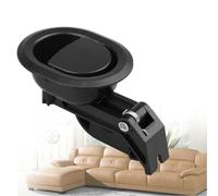 Vibsky Manija de palanca de liberación para sillón reclinable de plástico negro con 2 agujeros para tornillos, 9,1 cm de ancho