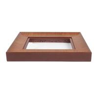 Vibsky Marco de arte de madera maciza de 7 x 7 pulgadas, cuadrado, pintura al óleo, decoración retro del hogar