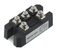 Vibsky MDS-100A 1600V 100A Módulo rectificador de puente de diodo trifásico de onda completa de 5 terminales para accionamiento de motor CA/CC y AVR