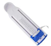 Vibsky Medidor de pie para adultos y niños, herramienta de regla de tamaño de zapato de 120-280 mm con escala de medición