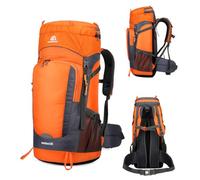Vibsky Mochila deportiva de nailon de 65 litros para hombre y mujer, con cubierta para la lluvia, gran capacidad, para viajes, camping, escalada, diseño transpirable