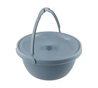 Vibsky Olla portátil para orinario con tapa y asa para ancianos, niños y adultos, 28 x 28 x 13 cm