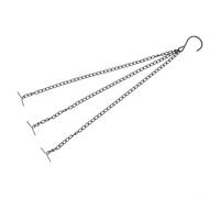 Vibsky Paquete de 2 macetas colgantes con drenaje, cestas de flores de resina ligera para patio y balcón (M blanco)