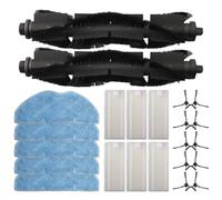 Vibsky Piezas de repuesto para robot aspirador Grundig VCR 4230 6230 7230 - Juego de trapeador con filtro de cepillo lateral principal