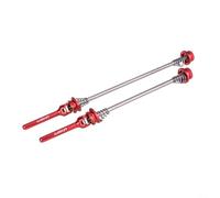 Vibsky Pinchos de rueda de liberación rápida para ciclismo, palancas de aleación para parte delantera de 100 mm y trasera de 135 mm (74/130 rojo)