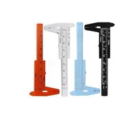 Vibsky Pinza Vernier de 0 a 80 mm, herramienta de medición de plástico para objetos pequeños, joyería y uso industrial (blanco)