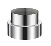 Vibsky Reductor de tubo de chimenea de 120 mm a 50 mm, adaptador de conducto de acero inoxidable, ventilación de estufa y optimización del flujo de aire