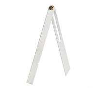 Vibsky Regla biselada móvil tipo T de acero inoxidable ajustable buscador de ángulo para maquinaria de carpintería 15 cm y 25 cm plata (15 cm)