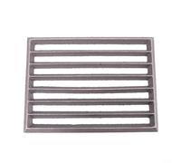 Vibsky Rejilla de fuego cuadrada de hierro fundido para Hark, inserto de chimenea para una combustión eficiente y flujo de aire, pieza de repuesto fácil de instalar, color negro (23,5 x 17 cm)