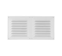 Vibsky Rejilla de ventilación con mosquitera para HVAC y techo, 300 x 150 mm, cubierta de ventilación de acero inoxidable, color blanco