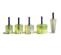 Vibsky Rueda de pulido de silicona ágata jade para anillo y pulsera, herramienta de molienda de manga cónica con mandril, accesorios de pulido de joyas (1 unidad)