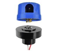 Vibsky Sensor de fotocélula del atardecer al amanecer con base de receptáculo, carga de balasto de 1800 VA, función de retardo de tiempo, instala luces comerciales residenciales al aire libre