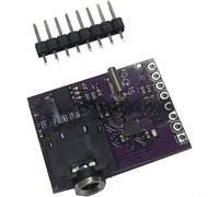 Vibsky Si4703 RDS para sintonizador de radio FM para Arduino AVR, para placa de evaluación de módulo BREAKOUT con salida y para DSP, rojo/morado (púrpura)