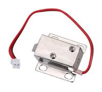 Vibsky Solenoide electrónico de 12 V, cerradura de liberación compacta para puerta, electroimán inclinado de 27 mm