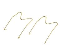 Vibsky Soporte de pared invisible ajustable de alambre dorado para platos redondos y cuadrados