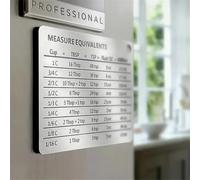 Vibsky Tabla magnética de conversión de cocina de acero inoxidable para hornear y cocinar, 11 x 8,5 cm, color plateado (paquete de 5)