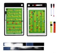 Vibsky Tabla magnética versátil para deportes de equipo, pizarra blanca portátil para fútbol, baloncesto, estrategia con marcadores, soporte y bucle de almacenamiento (pie)