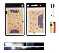 Vibsky Tabla magnética versátil para deportes de equipo, pizarra blanca portátil para fútbol, baloncesto, estrategia con marcadores, soporte y bucle de almacenamiento (Futsal)