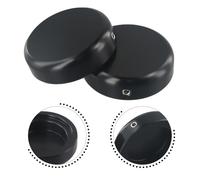 Vibsky Tapa de tuerca de horquilla superior de aleación de aluminio para Harley-Davidson Brkout, Dyna, Softail, Night, XL 883 y 1200 (negro, 2007-2022)