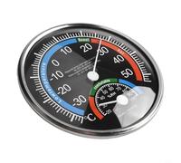 Vibsky Termómetro e higrómetro analógico de habitación, dispositivo climático de doble función con indicador de zona de confort, para casa, jardín, aula, hotel