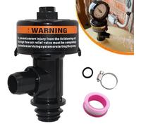 Vibsky Válvula de alivio de aire manual de alto flujo con junta tórica y abrazadera para filtros de cartucho Pentair para piscina y spa, para Clean & Clear Plus, Predator, Quad 60/80/100, SMBW 2000 y