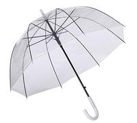 VIC & ANDREA Paraguas Transparente mujer Cúpula Automático. Burbuja Infantil, Largo, Para Niño y Niña, Novia - 82cm