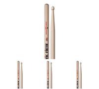 Vic FIrth - Baquetas de la serie American Classic® 2B - Madera de nogal American - Punta de Madera (Paquete de 4)