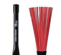 Vic Firth – Escobillas de Jazz BJR – Retráctiles, mango plástico, rojo