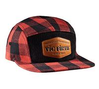 Vic Firth Limited Edition - Gorra de Visera Plana - 5 Paneles, en Franel - Roja y Negra