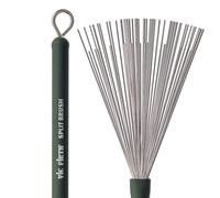 Vic FIrth - Split Cepillos de Tambor Retráctil - Alambre de acero de calibre medio - Mango de plástico verde