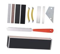 VICASKY 1 Herramientas Para El Cuidado De La Guitarra Herramientas Manuales De Luthier Suministros De Reparación De Guitarra Rockero De Traste De Guitarra Acero Inoxidable Silver