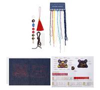 VICASKY 1 Juego Bolsita Año Del Tigre Haz Tu Bolsita De Hanfu Colgante Amuleto Bordado Bolsita De Bricolaje Hecha a Mano Afortunado Bolsitas Vacías Niño Manual Resina Aguja De Coser