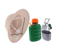 VICASKY 1 juego de accesorios de disfraces de temática de la selva para juegos de rol, herramienta de explorador, pieza con sombrero de aventura para fiestas de cumpleaños y eventos de cosplay