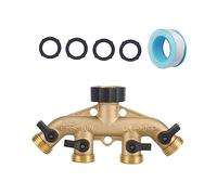 VICASKY 1 juego de adaptadores de manguera de latón adaptador de manguera de grifo para lavadora lavavajillas para instalar y duradero para riego de jardín