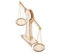 VICASKY 1 juego de báscula de equilibrio de madera para bricolaje juguetes educativos para principios matemáticos y científicos experimentos para niños