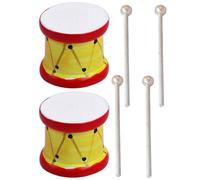 VICASKY 1 juego de casa de muñecas en miniatura taza vacía taza de agua mini modelo accesorios miniatura guitarra musical casa de muñecas batería decorativa mini instrumento baquetas madera
