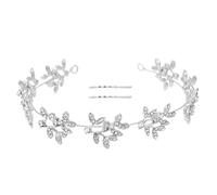 VICASKY 1 juego de diademas para mujer con perlas para bodas y fiestas, accesorios para el cabello brillantes, decoración para ocasiones especiales y cosplay