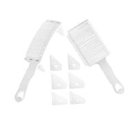 VICASKY 1 juego de peines de empuje para cortar el pelo, peine de depilación, peine plano, peine portátil, peine de salón, instrucciones de desvanecimiento, peine de afeitar, peine curvado, peine para