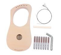 VICASKY 1 juego de piano de madera para construir mismo musical acústico, kit de construcción, arpas de cembalo, juego de manualidades para arpa de lira hecha a mano, arpa de lira de madera