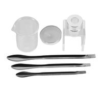 VICASKY 1 juego de pintalabios para manualidades, con herramientas de reparación de pintalabios, pigmento graduado y espátula para crema de ojos para entusiastas de la belleza y principiantes