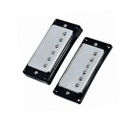 VICASKY 1 par Humbucker Pickup Guitarra Cromo Cuello Y Pastillas de Puente Compatible con Guitarras Incluye Tornillos Ajustables De Altura Y Muelles Para Piezas De Repuesto