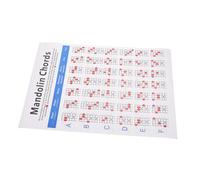 VICASKY 1 Pc Cuadro De Práctica De Mandolina Nota De Diapasón De Mandolina Tabla De Acordes De Mandolina Tabla De Diapasón De Guitarra Acorde De Mandolina Papel Cuché Popularidad Guangdong