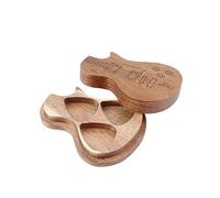 VICASKY 1 Pc Soporte para Púas De Guitarra Titular De Almacenamiento Partes De Guitarra Soporte De Bajo Selección De Ukelele Púa De Guitarra Eléctrica Bajo Electrico Light Brown