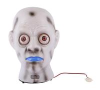 VICASKY 1 pieza Halloween diablo luminoso vibratorio accesorios decoración interior y exterior luminoso horror cabeza fantasma electrónica brillante decoración de mesa máscara fantasma