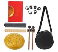 VICASKY 1 Unidades De La Lengua De Acero Esencial Útil Esencial Portátil De Percusión Esencial Elegante Práctico