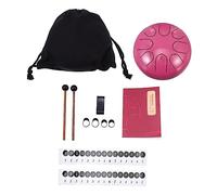 VICASKY 1 Unidades Esencial de 6 pulgadas con 8 tonos de la luz del interruptor blanco Musical De La Lengua De Acero Rosa