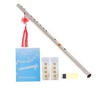 VICASKY 1 Unidades Flauta De Acero Inoxidable Para Chicas Y Adultos Flauta De Metal Portátil Para Principiantes Dur -dur Resistente Y Ligero Para Los Amantes De La Música Y Viajar
