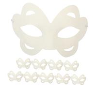 VICASKY 10 máscaras pintadas a mano, máscaras para manualidades, máscara de limpieza, mascarada, máscara de ópera, máscara de zorro, cosplay, fiesta, Halloween, máscara de limpieza, morir, descubrir