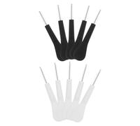 VICASKY 10 Piezas Cepillo de Limpieza Pequeño para Huecos con Cerdas Suaves y Mangos Largos, Kit de Limpieza Multifunción para Interiores de Coche y Limpieza Profunda